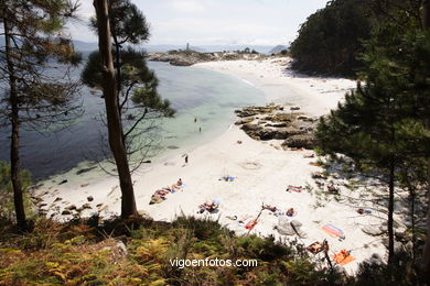 Playa Figueras o de los Alemanes - Islas C�es - Vigo. 