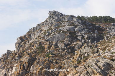 Litoral rocoso de las Islas Cíes (Vigo).