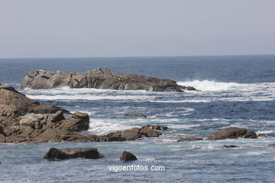 Litoral rocoso de las Islas Cíes (Vigo).