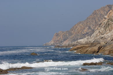 Litoral rocoso de las Islas Cíes (Vigo).
