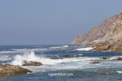 Litoral rocoso de las Islas Cíes (Vigo).