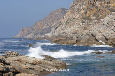 Litoral rocoso de las Islas Cíes (Vigo).