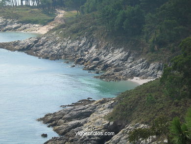 Litoral rocoso de las Islas Cíes (Vigo).