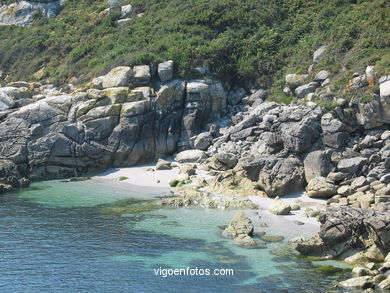 The rocky coast. 