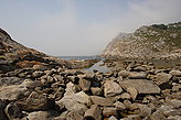 Litoral rocoso. Paisajes de las islas C�es. 