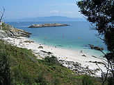 Beach of our lady. Beaches of cies the islands . 