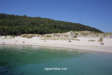 Vistas de las Islas C�es (Vigo). 