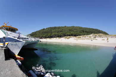Vistas de las Islas C�es (Vigo). 