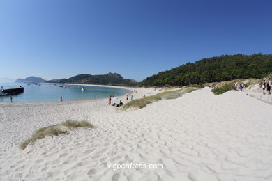 Vistas de las Islas C�es (Vigo). 