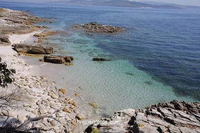 Vistas de las Islas C�es (Vigo). 