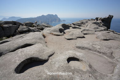 Vistas de las Islas C�es (Vigo). 