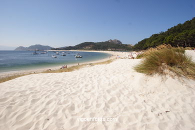 Vistas de las Islas C�es (Vigo). 