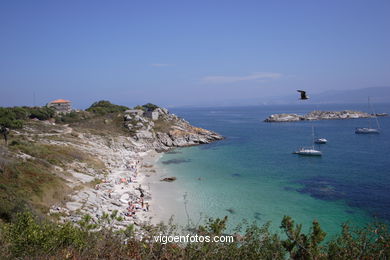 Vistas de las Islas C�es (Vigo). 