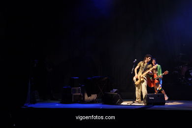 'Bebe', El Tío Calambres' and 'El Combo Linga'. Auditorium of Castrelos. Music Festival 'Para Vigo me voy' (Spain).