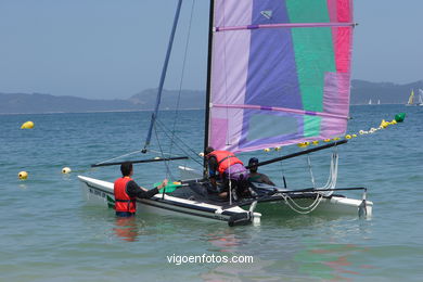 II raid Rias Baixas catamaran. 