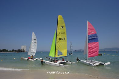 II raid Rias Baixas catamaran. 