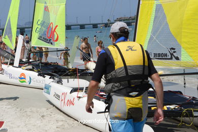 II raid Rias Baixas catamaran. 