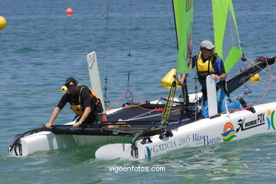 II raid Rias Baixas catamaran. 