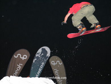 Snowboard en Samil - 2004. 