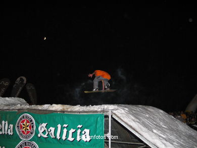 Snowboard en Samil - 2004. 