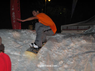 Snowboard en Samil - 2004. 