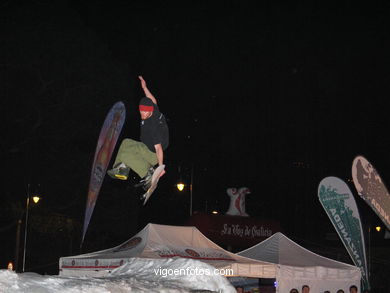 Snowboard en Samil - 2004. 