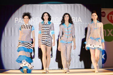 Ángela Modroño Sancho - Maroon. Runway Fashion of young fashion designer. Vigoferia 2006 - Spain.