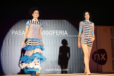 Ángela Modroño Sancho - Maroon. Runway Fashion of young fashion designer. Vigoferia 2006 - Spain.