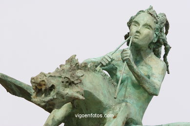 Monumento aos Trovadores de ria-a de Vigo