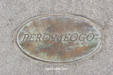 Monument to the singers, poets and troubadours of Vigo Bay ( Xaime Quesada) . (2006). Alfonso XII Street.
- (Map location).