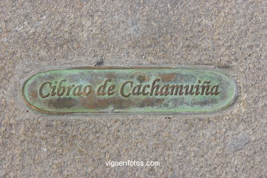 Monumento a los cantores, poetas y trovadores de la R�a de Vigo (de Xaime Quesada) . (2006). Calle Alfonso XII.
-  (Ver mapa). 