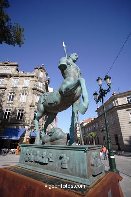 Sculptures of Igor Mitoraj. 