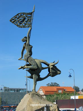 Monument to Europa. Juan José Oliveira Viéitez. (1989). Avenida of Samil.
- (Map location).