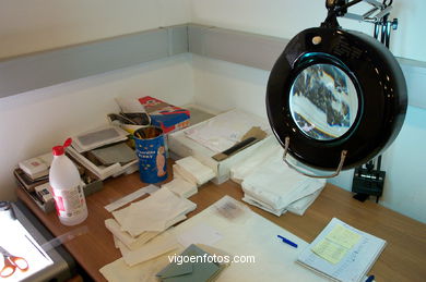 Mesa de estudio de restauraci�n. 
