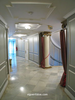 Interiors of the cultural center. 