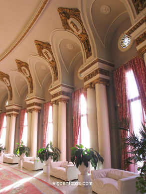 Interiors of the cultural center. 