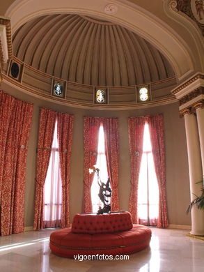 Interiors of the cultural center. 