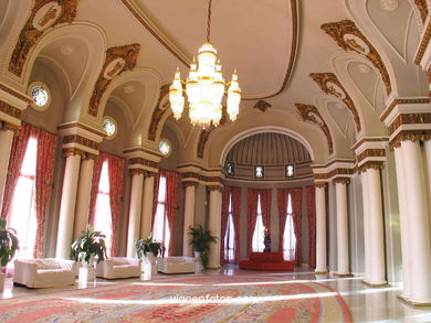 Interiors of the cultural center. 
