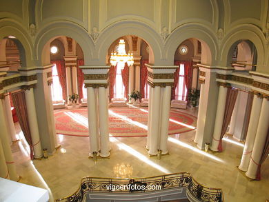Interiors of the cultural center. 