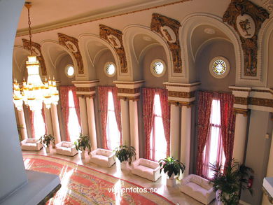 Interiors of the cultural center. 