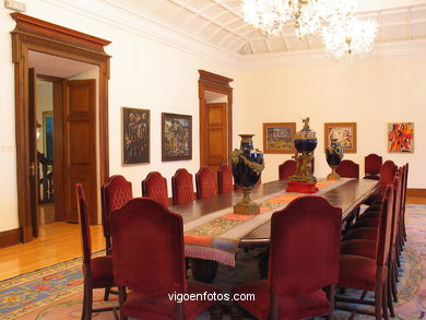 Interiores del Pazo Qui�ones de Le�n. 