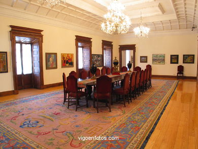 Interiores del Pazo Qui�ones de Le�n. 