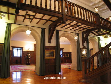 Interiores del Pazo Quiñones de León.