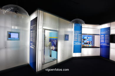 Oceanography and aquaculture. Permanet exhibition in the Museum of the sea of Galicia. Vigo.