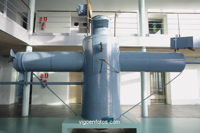 Submarino de Sanjurjo Badía. Construído a finales del siglo XIX en Vigo. Museo del Mar..