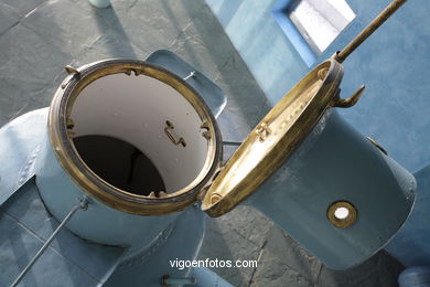Submarino de Sanjurjo Badía. Construído a finales del siglo XIX en Vigo. Museo del Mar..