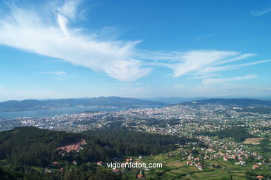 Monte Cepudo y Monte Alba en Valladares (Vigo).