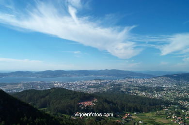 Monte Cepudo y Monte Alba en Valladares (Vigo).