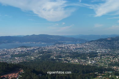 Monte Cepudo y Monte Alba en Valladares (Vigo).
