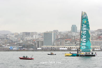 Volvo Ocean Race in Vigo - Spain. 